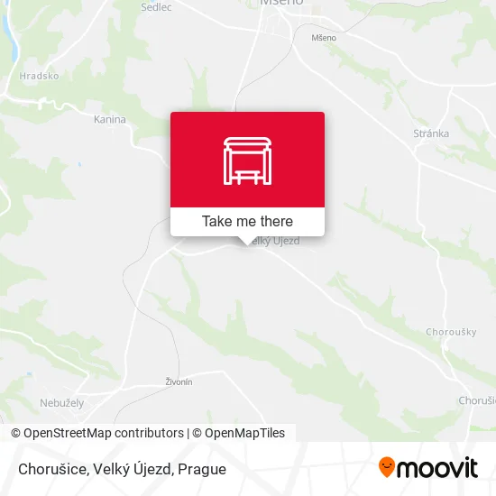 Chorušice, Velký Újezd map