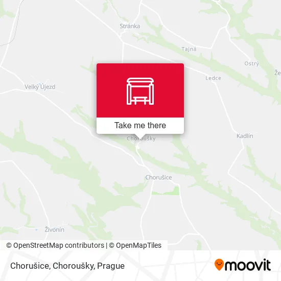 Карта Chorušice, Choroušky