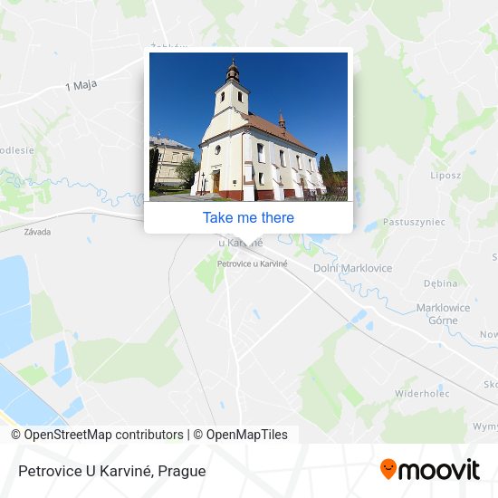 Карта Petrovice U Karviné
