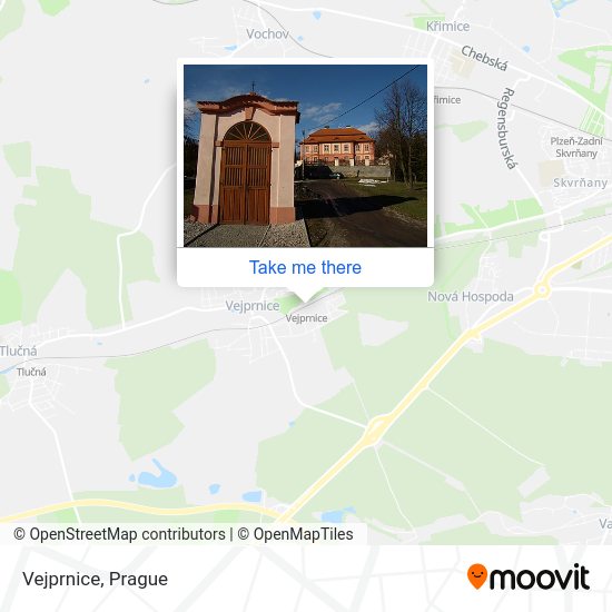 Карта Vejprnice