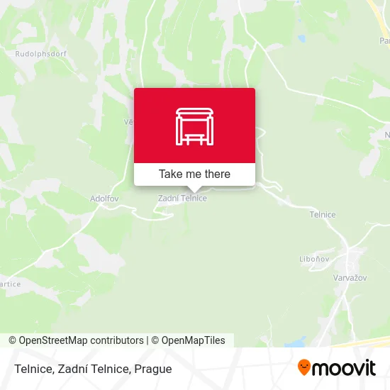 Telnice, Zadní Telnice map