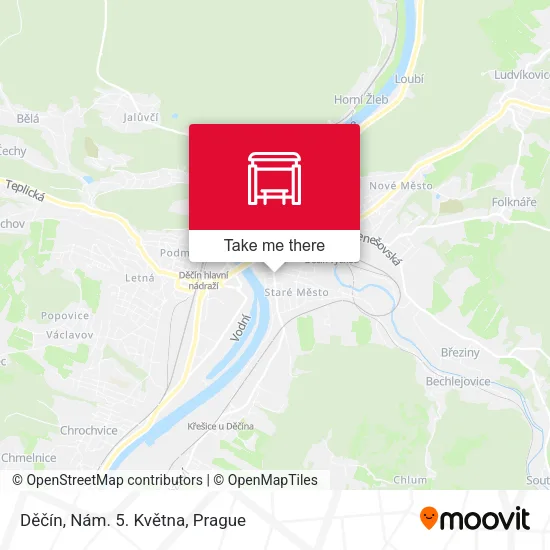 Карта Děčín, Nám. 5. Května