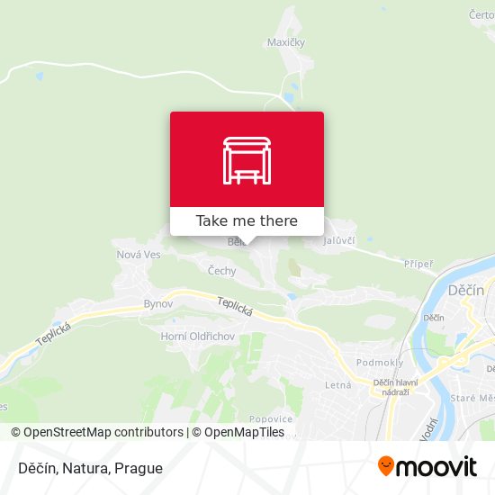 Děčín, Natura map