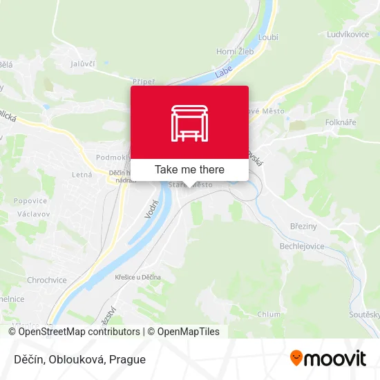 Карта Děčín, Oblouková