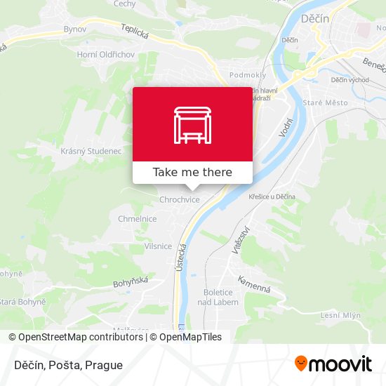 Děčín, Pošta map