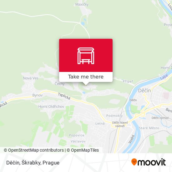 Děčín, Škrabky map