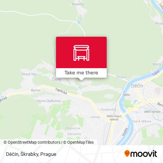 Děčín, Škrabky map
