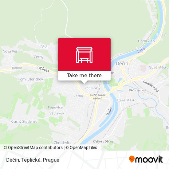 Děčín, Teplická map