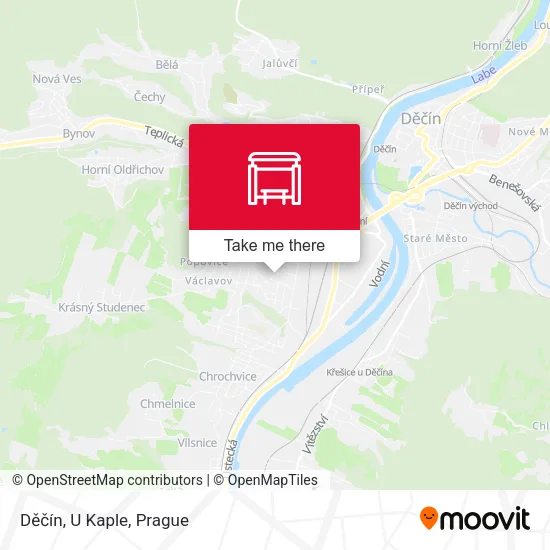 Карта Děčín, U Kaple
