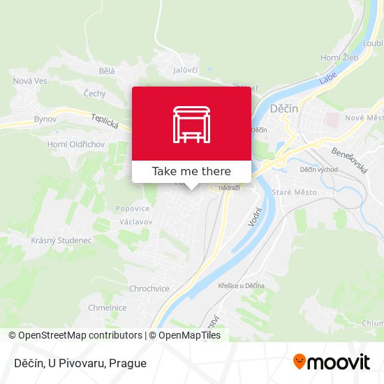 Děčín, U Pivovaru map