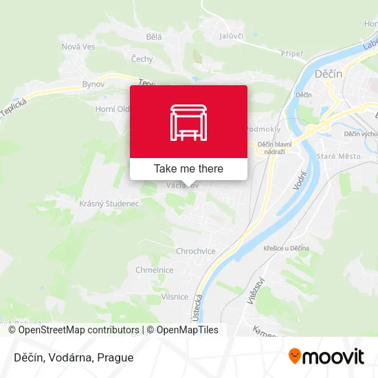 Карта Děčín, Vodárna