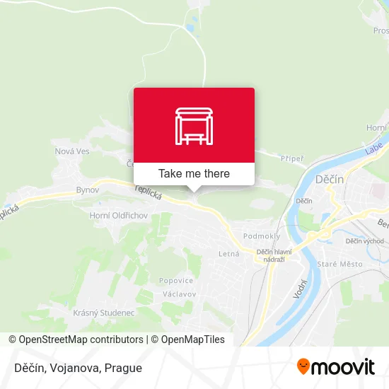 Карта Děčín, Vojanova