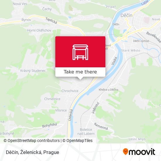 Děčín, Želenická map