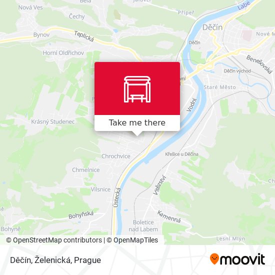 Děčín, Želenická map