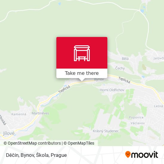 Děčín, Bynov, Škola map