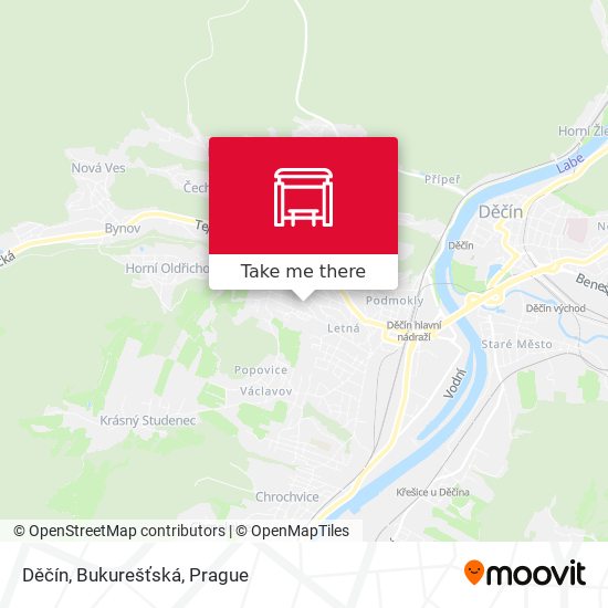 Děčín, Bukurešťská map