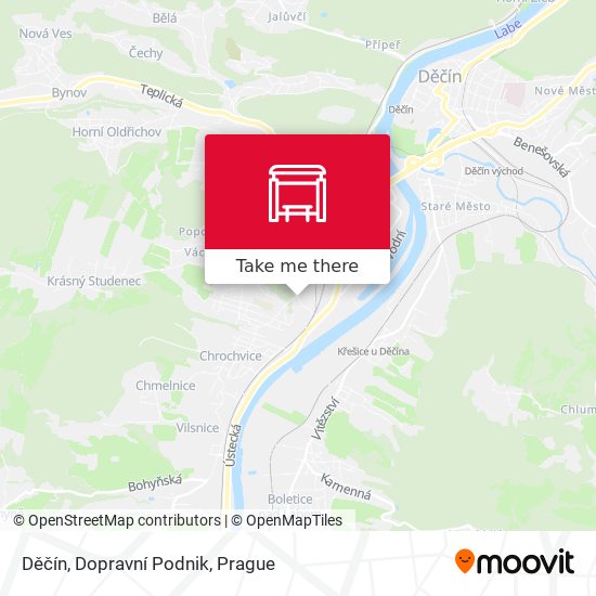 Děčín, Dopravní Podnik map