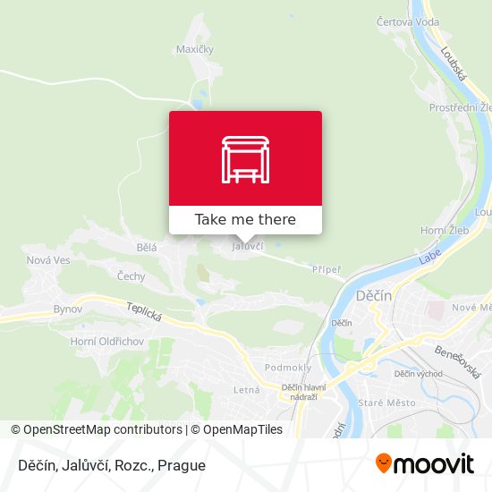 Děčín, Jalůvčí, Rozc. map