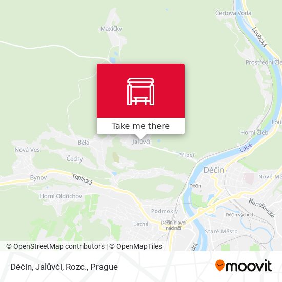 Děčín, Jalůvčí, Rozc. map