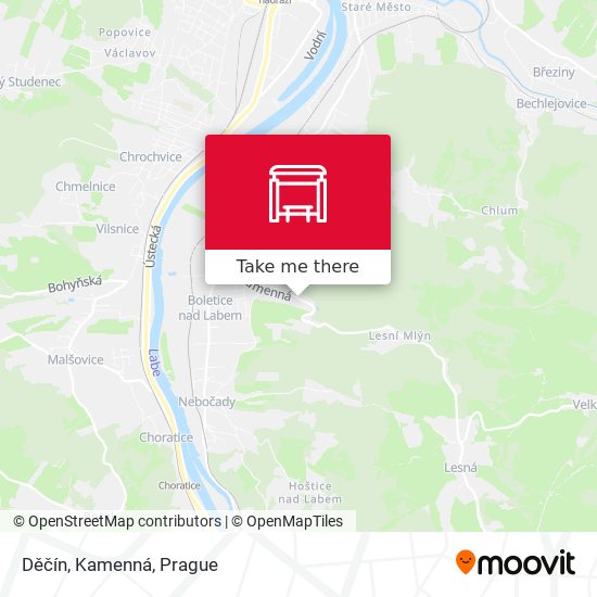 Děčín, Kamenná map