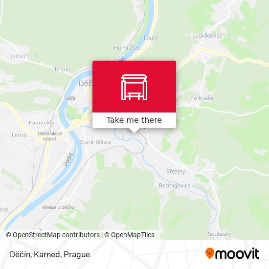 Děčín, Karned map