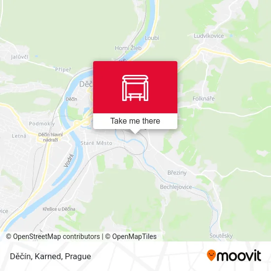 Карта Děčín, Karned