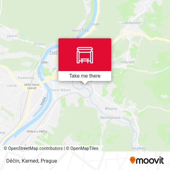 Карта Děčín, Karned