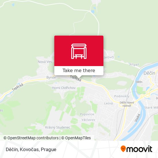 Děčín, Kovočas map