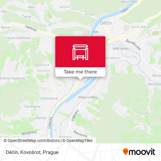 Děčín, Kovošrot map