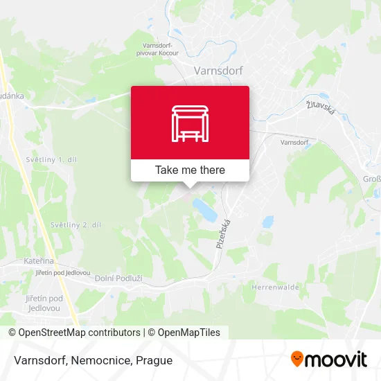 Карта Varnsdorf, Nemocnice