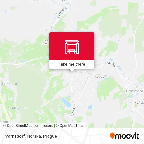 Карта Varnsdorf, Horská