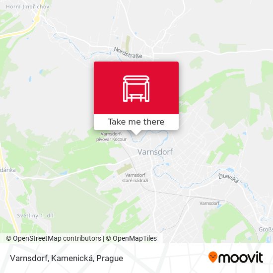 Varnsdorf, Kamenická map