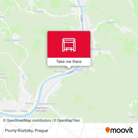 Карта Povrly-Roztoky