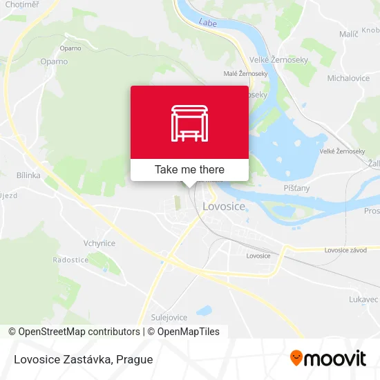 Карта Lovosice Zastávka