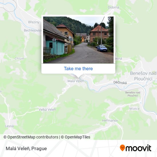 Malá Veleň map