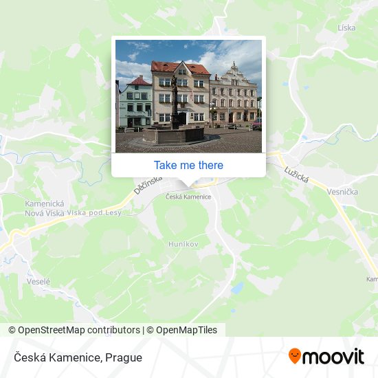 Карта Česká Kamenice