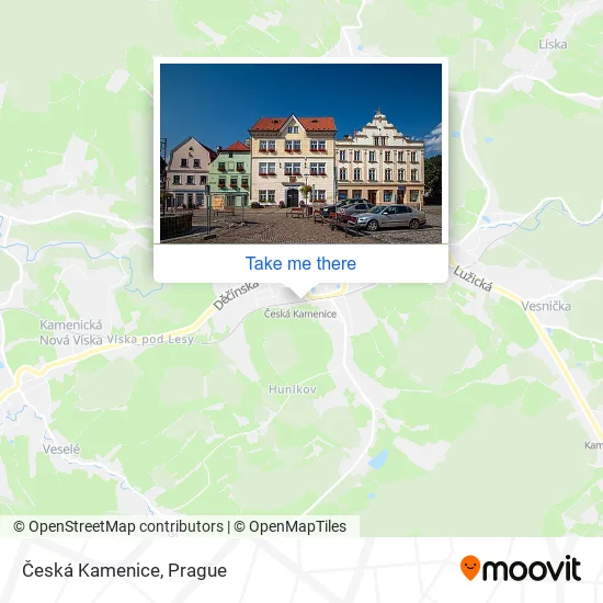 Карта Česká Kamenice