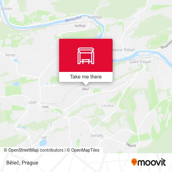 Карта Běleč