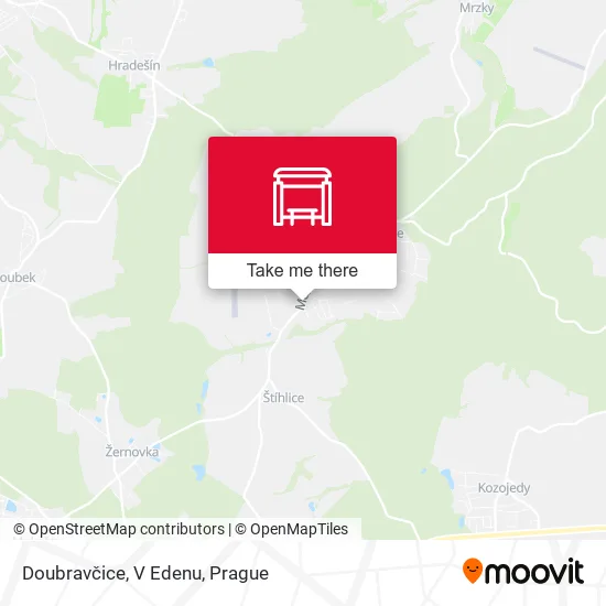 Карта Doubravčice, V Edenu