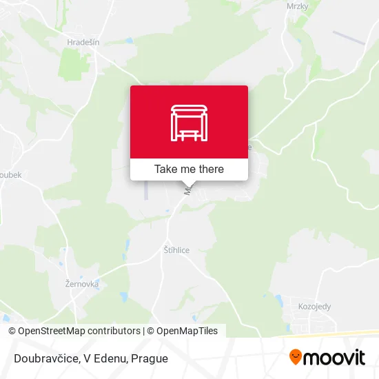 Карта Doubravčice, V Edenu