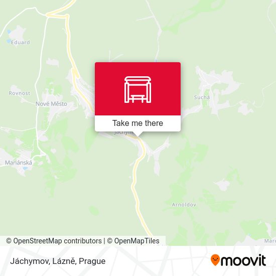 Jáchymov, Lázně map