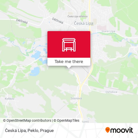 Česká Lípa, Peklo map
