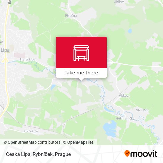 Česká Lípa, Rybníček map