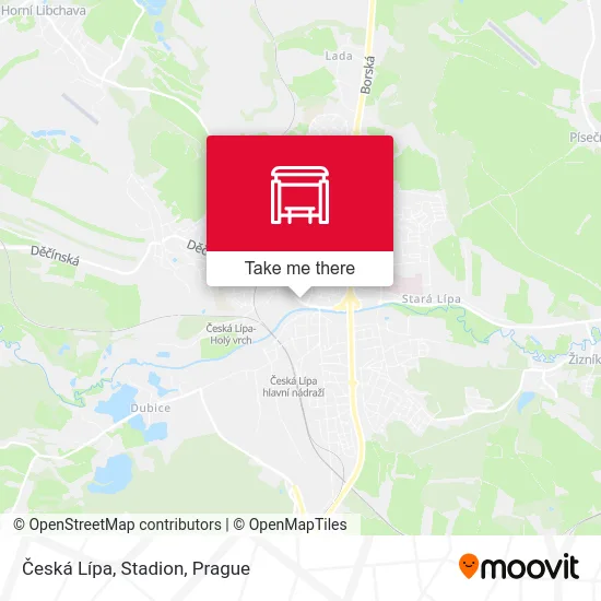 Карта Česká Lípa, Stadion