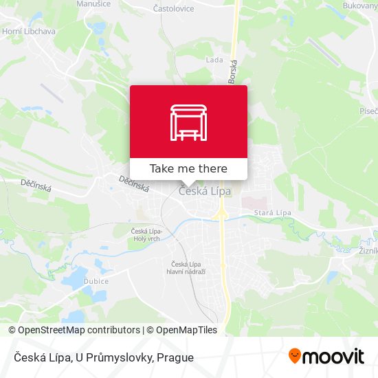 Česká Lípa, U Průmyslovky map