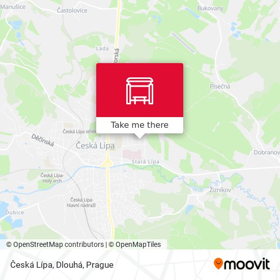 Česká Lípa, Dlouhá map