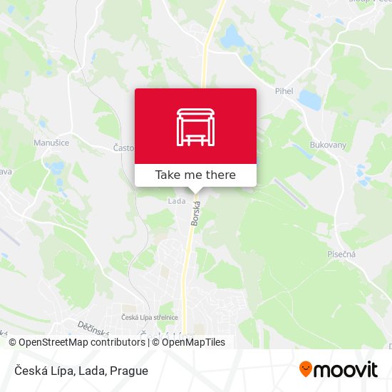 Карта Česká Lípa, Lada