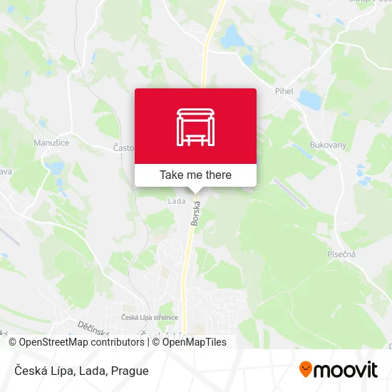 Карта Česká Lípa, Lada
