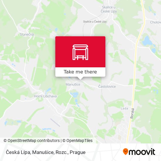 Česká Lípa, Manušice, Rozc. map