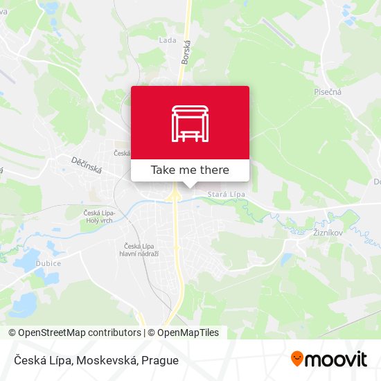Česká Lípa, Moskevská map